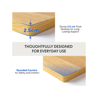 Obdélníková stolní deska PR1208-Maple-FSC 120x80cm - N