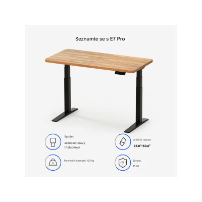copy of Prémiový stůl E7B-Pro-EUV3 Black, černý - N