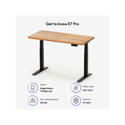 copy of Prémiový stůl E7B-Pro-EUV3 Black, černý - N