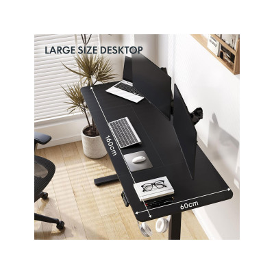 Elektrický stůl FQ1B-1660-EUV2 black, 160 x 60cm, černý - N