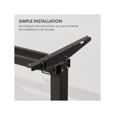 Elektrický stůl FQ1B-1660-EUV2 black, 160 x 60cm, černý - N