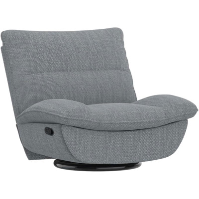 Polohovací křeslo XC6-G-EUAM s houpací pákou, otočné, šedé - A