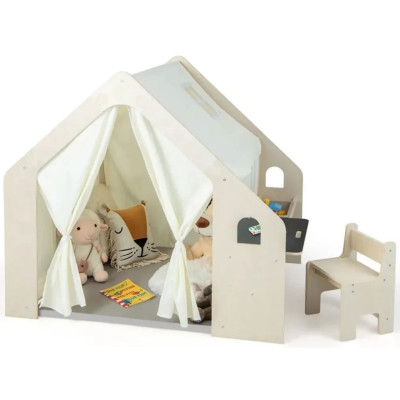 Dětský domeček na hraní 6v1 TP10177BE, 113×98×113 cm - B