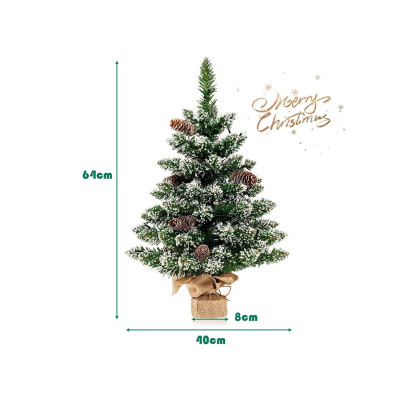Umělý vánoční stromeček CM23992 s LED světlem, 60 cm - A