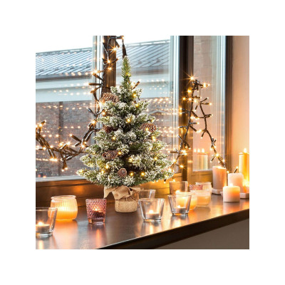 Umělý vánoční stromeček CM23992 s LED světlem, 60 cm - A