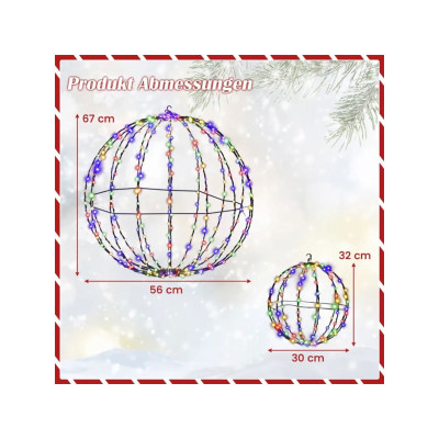 Vánoční světelná koule CM25000DE, LED, 2 kusy - A