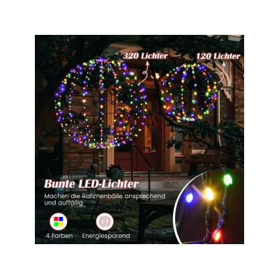 Vánoční světelná koule CM25000DE, LED, 2 kusy - A