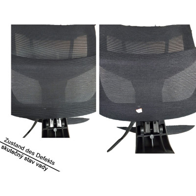 Ergonomická kancelářská židle C7B-Air, nosnost 136 kg, černá - B