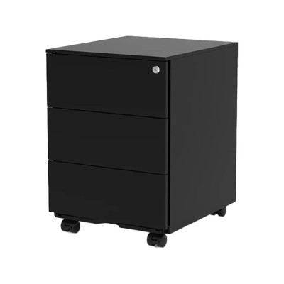 Pojízdná zásuvková skříňka RC2B se 3 zásuvkami, černá - A