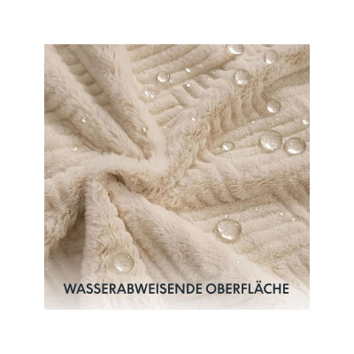 Oboustranná deka BP2W-1515, 150 x 150 cm, béžová - A