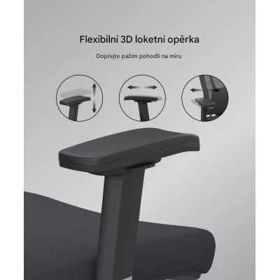 copy of Ergonomická kancelářská židle BS14B, černá - A