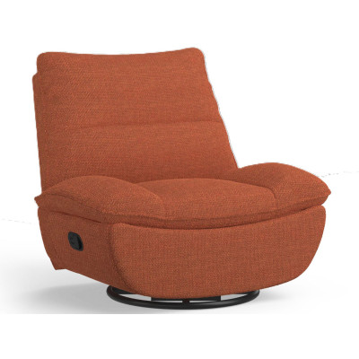 Otočné houpací křeslo XC6-OB-EUV2, hnědo/oranžové - B