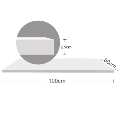 Deska stolu PR1006-Maple-FSC, 100x60cm, bílá - N