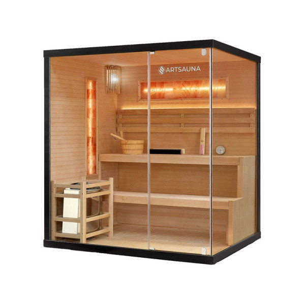Tradiční sauna Vantaa 32014, 3,5 - 8 kW, 2-4 osoby, 175 x 140 x 190 cm - B