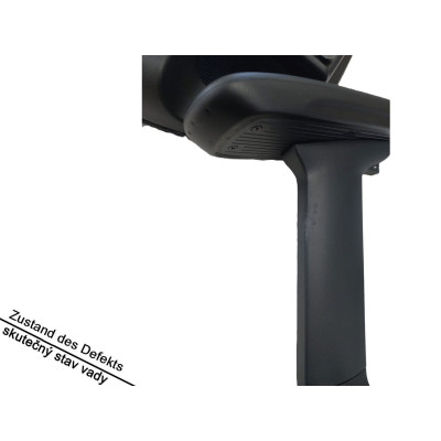 Ergonomická kancelářská židle ErgoX C7B-Lite-V2 s výškově nastavitelným sedákem, černá - B