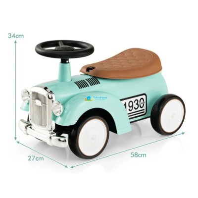 Dětské odrážedlo TQ10210GN, retro auto, zelené - N