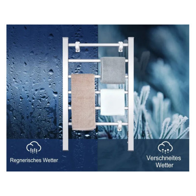 Elektrický sušák na ručníky ES10384DE, stříbrný - B