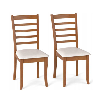 Sada 2 kuchyňských židlí KC58814BE, hnědé - A