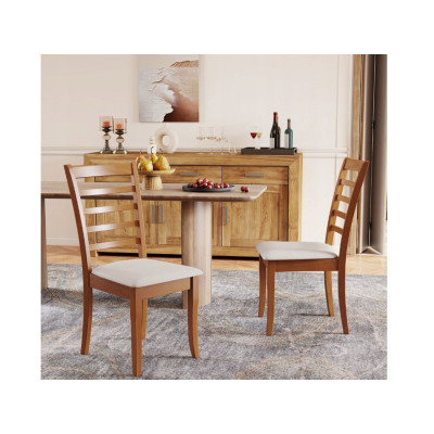 Sada 2 kuchyňských židlí KC58814BE, hnědé - A