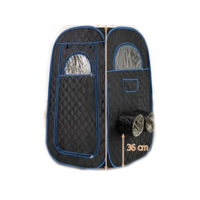 Přenosná parní sauna BA8087DE-BK s 3 litrovým parním generátorem, pro 1-2 osoby, černá - B