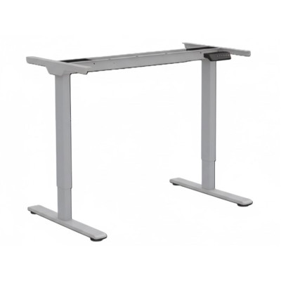 Výškově nastavitelný elektrický stůl E1-Mint-PRO-EU, stříbrný - A