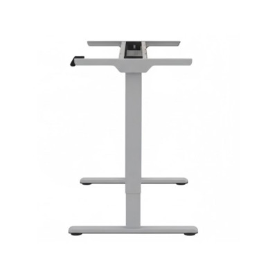 Výškově nastavitelný elektrický stůl E1-Mint-PRO-EU, stříbrný - A