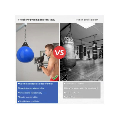 Boxovací pytel na vodu SP37882BL, Ø45 cm, modrý - A