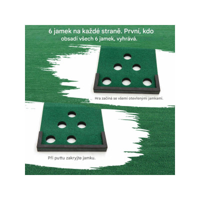 Přenosná golfová sada SP38465, 332 cm, 6 míčků a 12 jamek - A