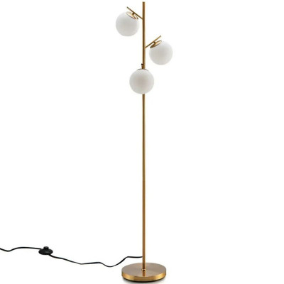 Stojací lampa EU10030DE-GD, 3 žárovky, nožní spínač - A