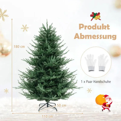 Umělý vánoční stromek CM25025DE-M s 240 teplými bílými LED světly, 180 cm - A