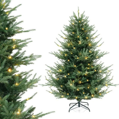 Umělý vánoční stromek CM25025DE-M s 240 teplými bílými LED světly, 180 cm - A