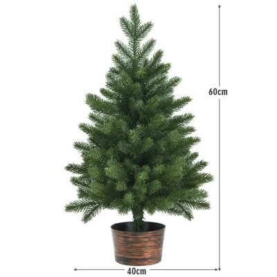 Umělý stolní stromek CM23647, neosvětlený, 60 cm - A