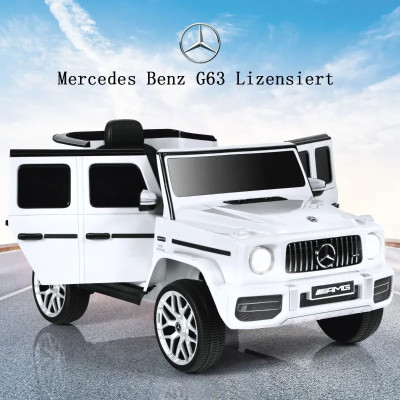 Elektrické autíčko Mercedes Benz TQ10235DE-WH s hudbou a světlomety, bílé - B