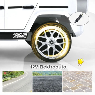 Elektrické autíčko Mercedes Benz TQ10235DE-WH s hudbou a světlomety, bílé - B