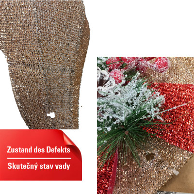 Svítící vánoční sáně a sob CM24921DE, 81,5 x 37 x 121,5 cm - B