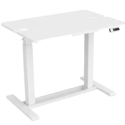 Výškově nastavitelný odkládací stolek H3W-7040-PRO, bílý - A