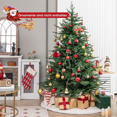 Umělý vánoční stromek CM24316DE s 8 světelnými režimy, 280 teplých bílých LED světel, 183 cm - A