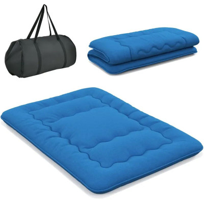 Japonská futonová matrace HU10922NY-D, 140 x 200 cm, modrá - A