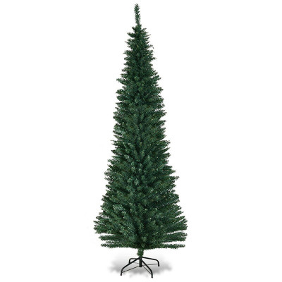 Umělý vánoční stromek CM20655 s kovovým stojanem, 210 cm - A