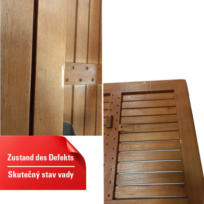 Balkonový stůl Baltimore 985044, skládací, eukalyptus FSC 100%, hnědý, 120 x 70 x 73 cm - B