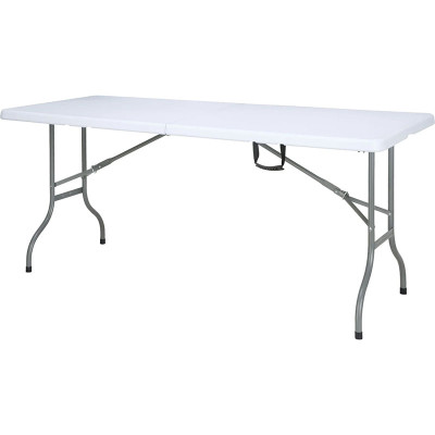 Skládací stůl FLOORDIREKT odolný proti povětrnostním vlivům, 183 x 76 cm, bílý - B