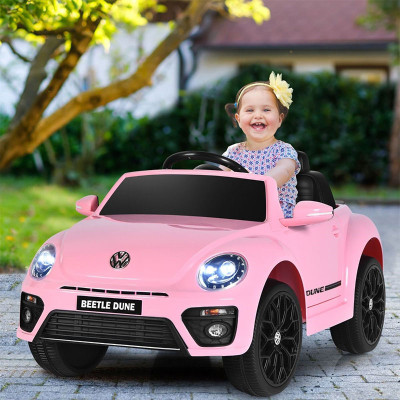 Dětské elektrické autíčko Volkswagen Beetle TQ10234DE-PI, růžové - A