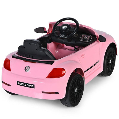 Dětské elektrické autíčko Volkswagen Beetle TQ10234DE-PI, růžové - A