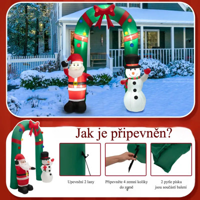 Nafukovací vánoční oblouk CM23984DE, 245 cm - B