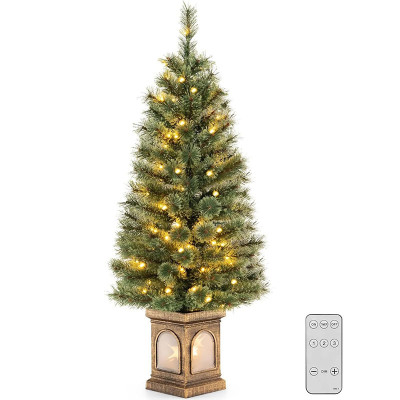 Umělý vánoční stromek CM24560DE s osvětlením, 120 cm - A