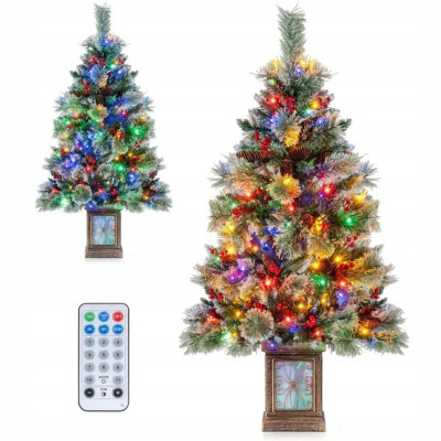 Umělý vánoční stromek v květináči CM25223DE-4, 120 cm - A