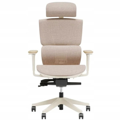 Ergonomická kancelářská židle C7W-Air beige, béžová - B