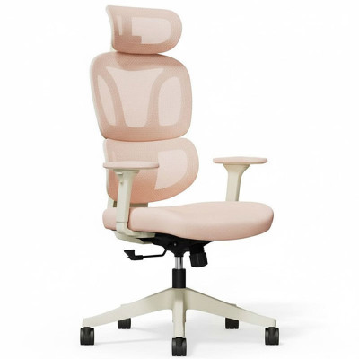 Ergonomická kancelářská židle BS5P, růžová - B