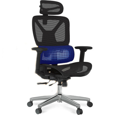 Ergonomická kancelářská židle C7B-Air, nosnost 136 kg, černá - B