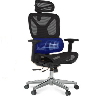 Ergonomická kancelářská židle ErgoX C7B-Lite-V2 s výškově nastavitelným sedákem, černá - B